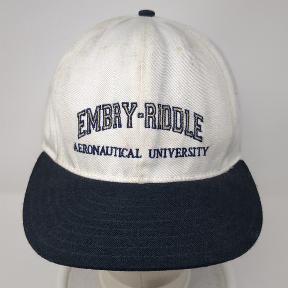 Embry-Riddle Aeronautical University Baseball Cap White 7 5/8 Classic Sportswear - Picture 2 of 9